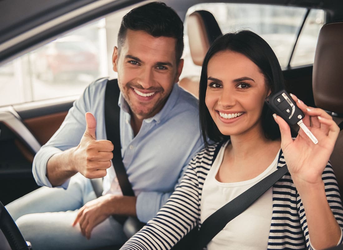 Auto Insurance 101 Webinar - Family Buying a Brand New Car at the Dealership