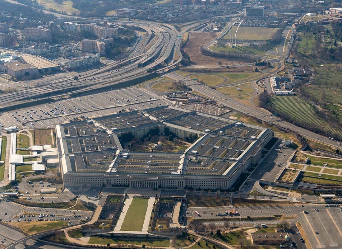 We Are Independent - Aerial View of the Government Pentagon Building on a Sunny Day in Virginia