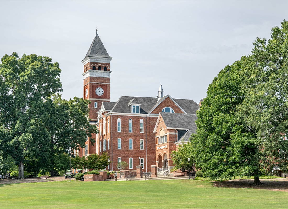 Jonesboro, GA - Scenic View of of a Historical Building in Georgia on a Cloudy Day