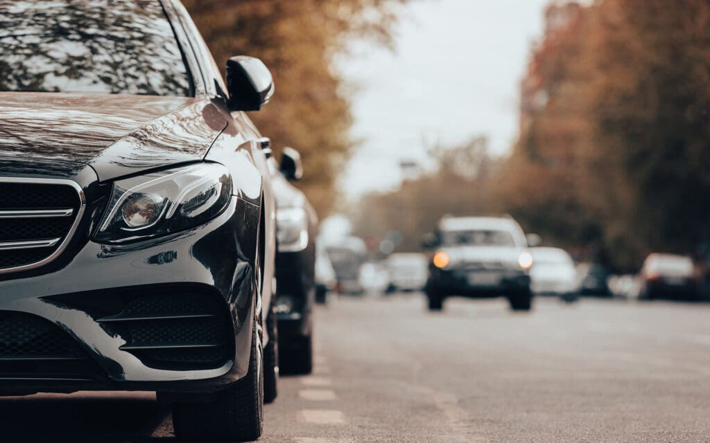 Car Insurance in Virginia - Cars Parked On Side of Road in Fall