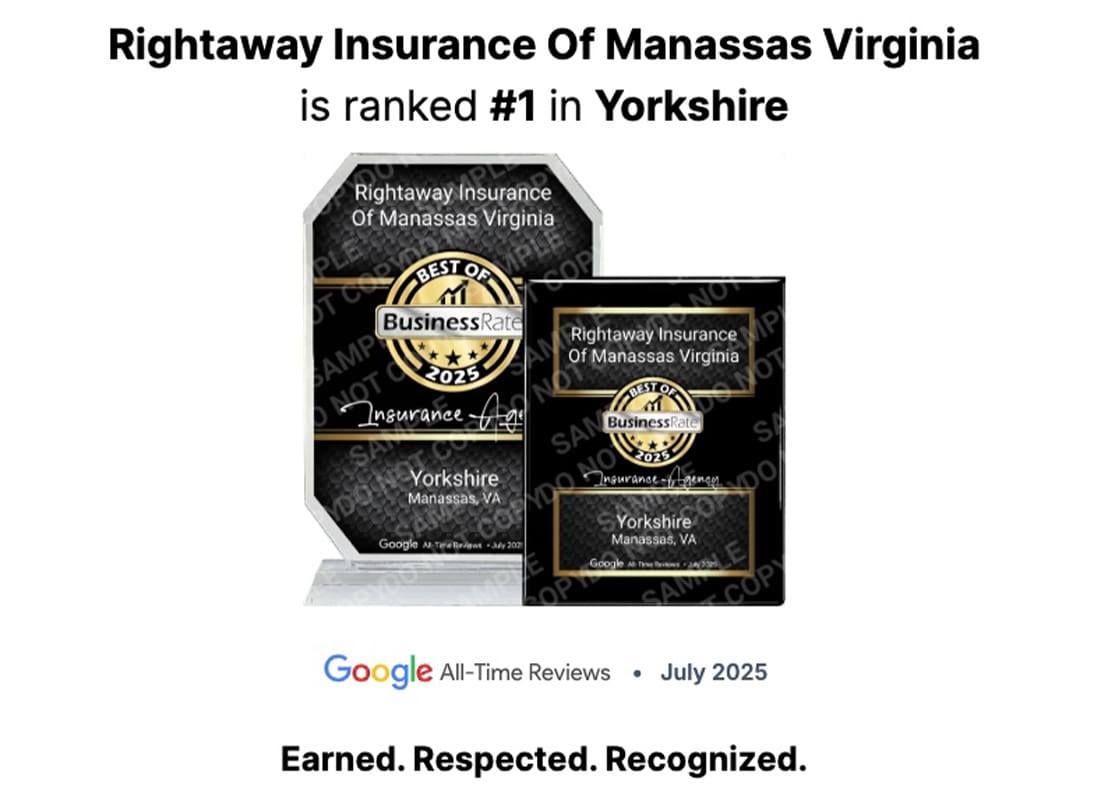 Manassas, VA - Ranked #1 in Yorkshire Award
